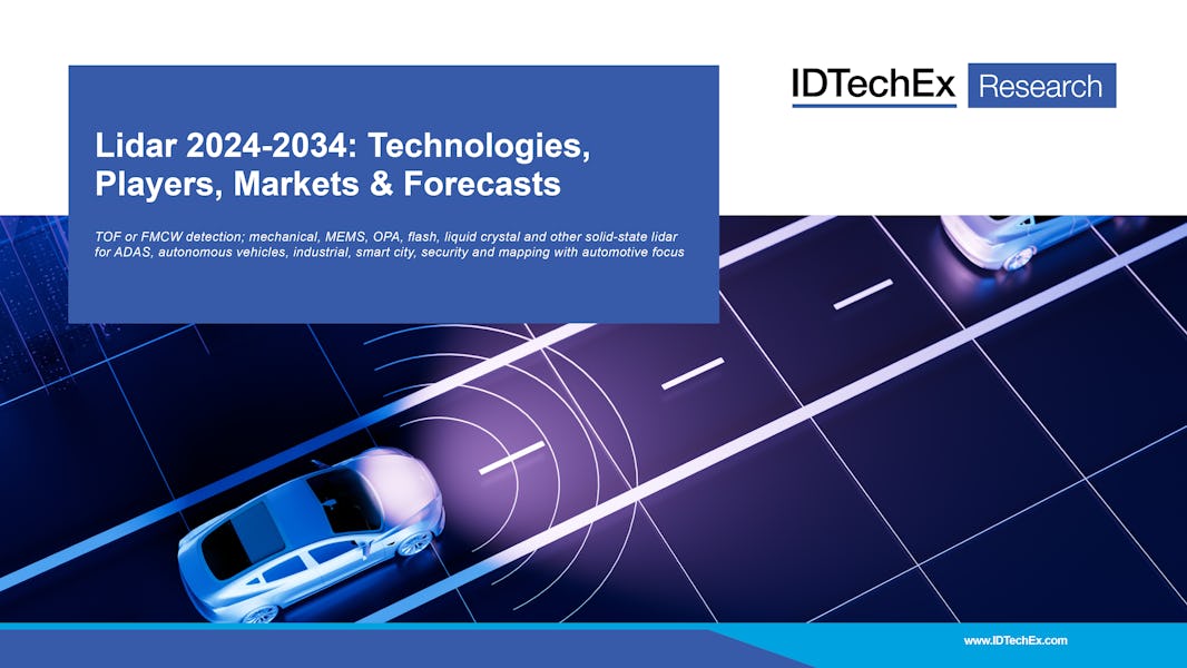 Lidar 2024-2034: tecnologie, attori, mercati e previsioni