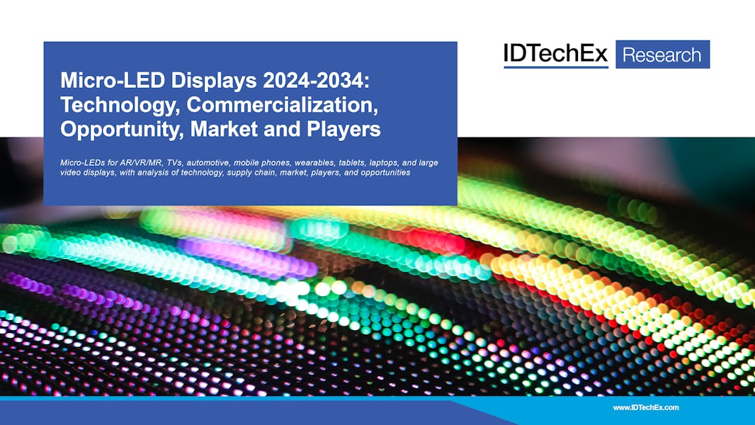 Écrans à micro-LED 2024-2034 : technologie, commercialisation, opportunité, marché et acteurs