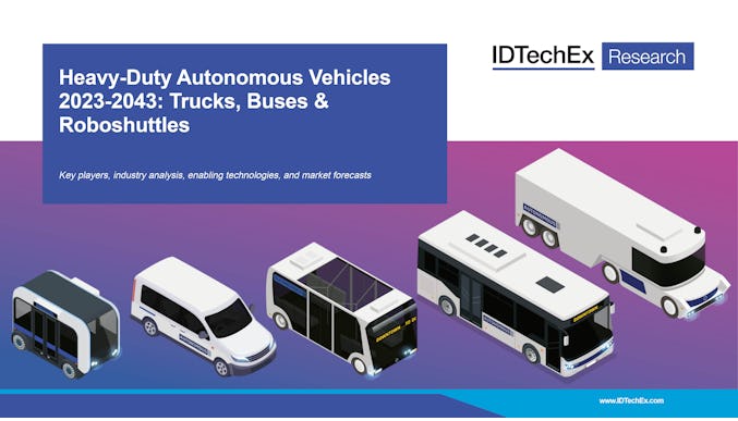 Véhicules autonomes lourds 2023-2043 : camions, bus et robonavettes