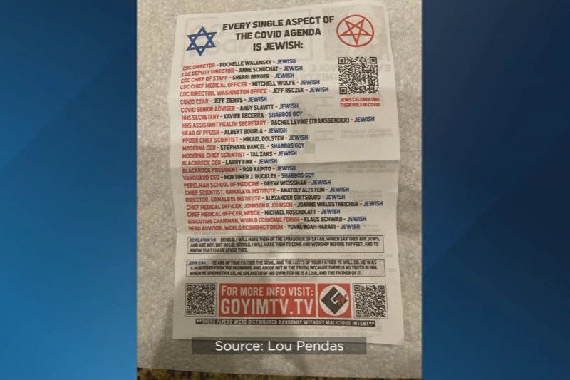 Antisemitic flyers found in West Orange County neighborhood