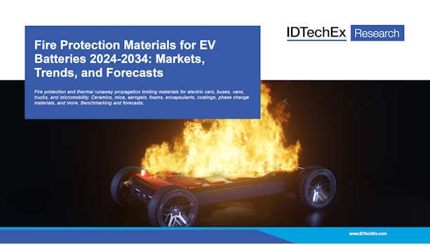 Matériaux de protection incendie pour batteries de véhicules électriques 2024-2034 : marchés, tendances et prévisions