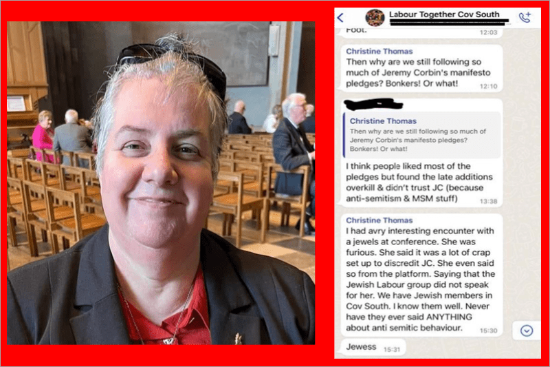 Christine Thomas is councillor for Coventry City Council (Image: Facebook & Jewish News/CCC)