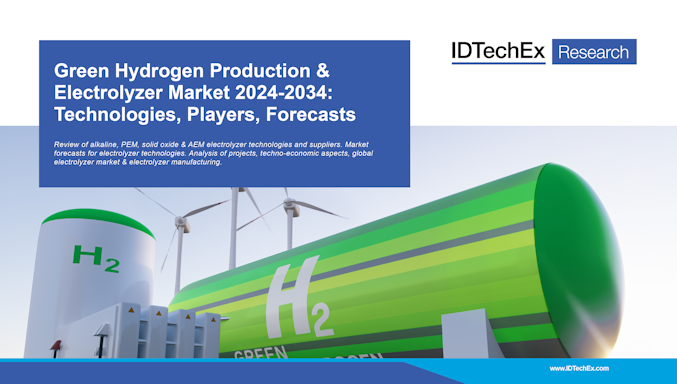 Mercato della produzione di idrogeno verde e degli elettrolizzatori 2024-2034: tecnologie, attori, previsioni