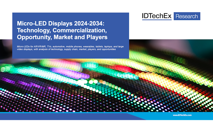 Écrans à micro-LED 2024-2034 : technologie, commercialisation, opportunité, marché et acteurs