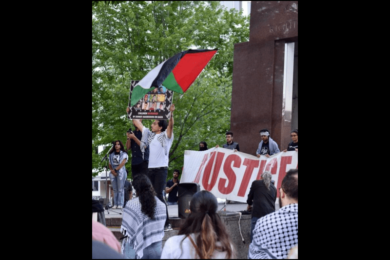 Palestinian Youth Movement rally in Ottawa, Aug. 10, 2022. (Facebook)