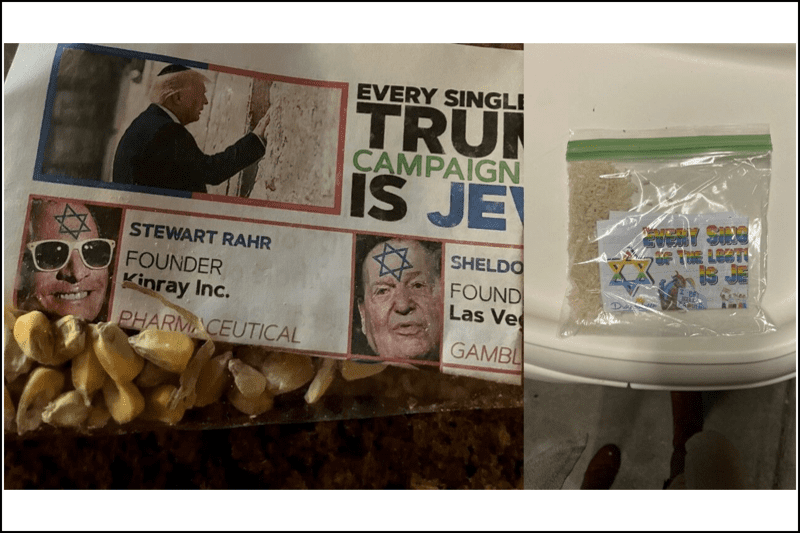 Antisemitic flyers in Conway (Viewer submitted)